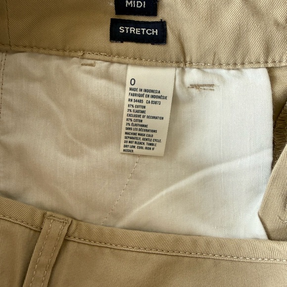 American Eagle Chino Khaki 5” shorts size 0 women excellent - Picture 4 of 6